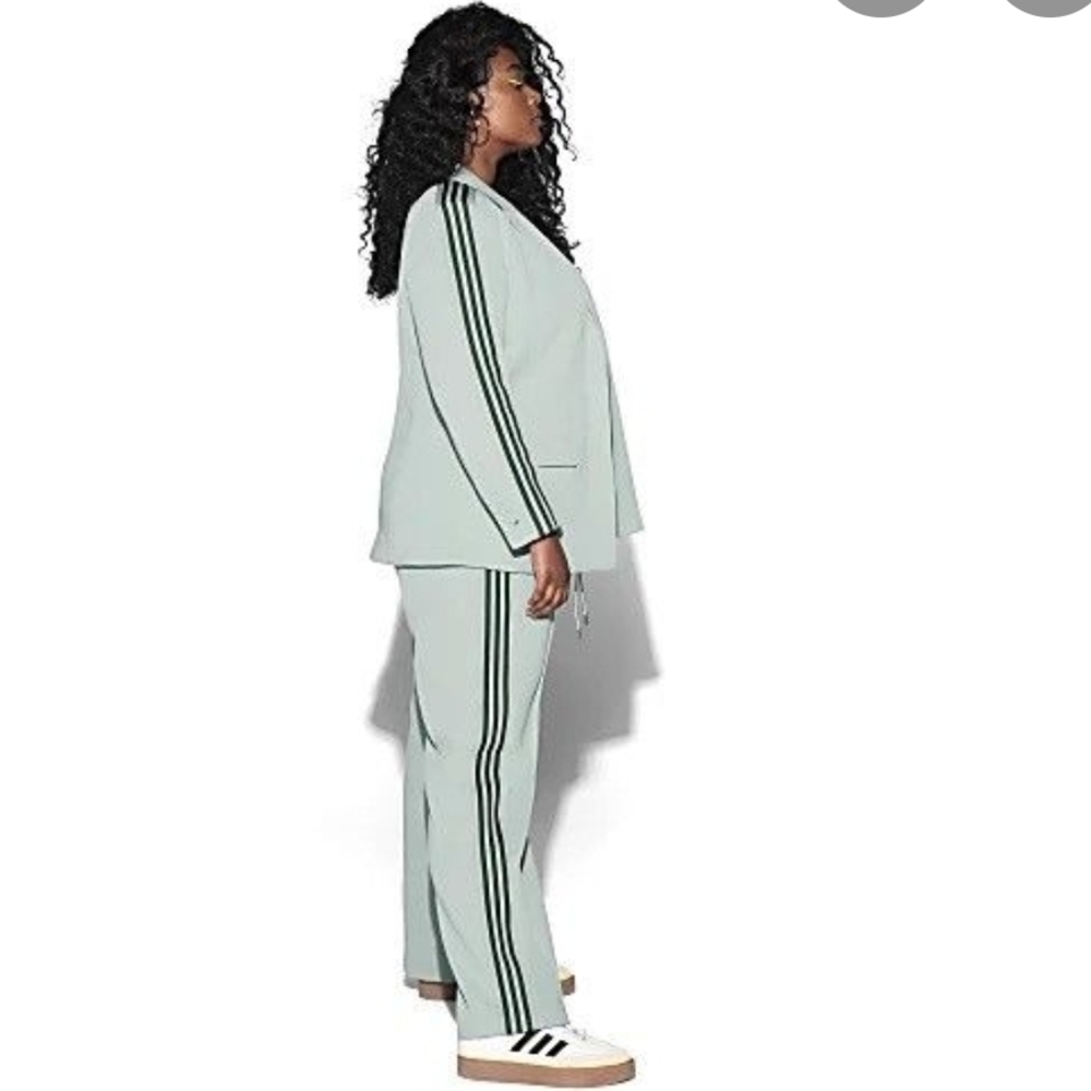 IVY PARK Mint Green Pantsuit with Black Stripes
